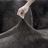 Thick Velvet Sofa Cover Solid Color Sofa Cushion Cover Elastic Slipcover All-inclusive Couch Covers Dining Room MY448 2