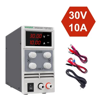

3/4 Digits 30V 10A DC Switching Lab Power Supply Bench Source Digital Switch Power Adjustable Current Stabilizer KPS3010D