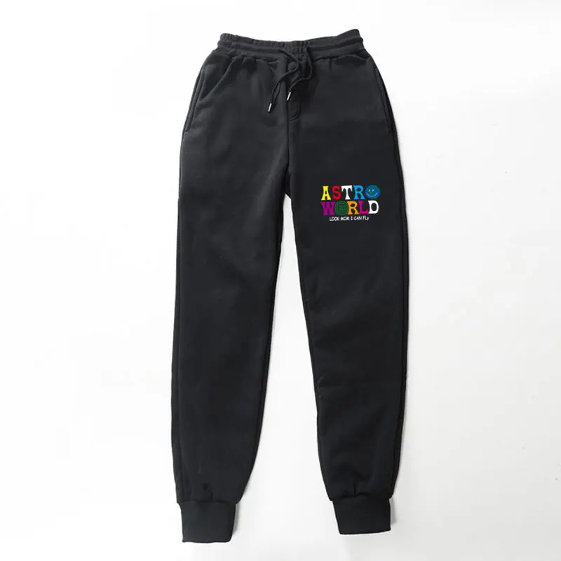 Качественные брюки Трэвиса Скотта ASTROWORLD с буквенным принтом, Мужские штаны для бега в стиле хип-хоп, уличная одежда, мужские спортивные штаны