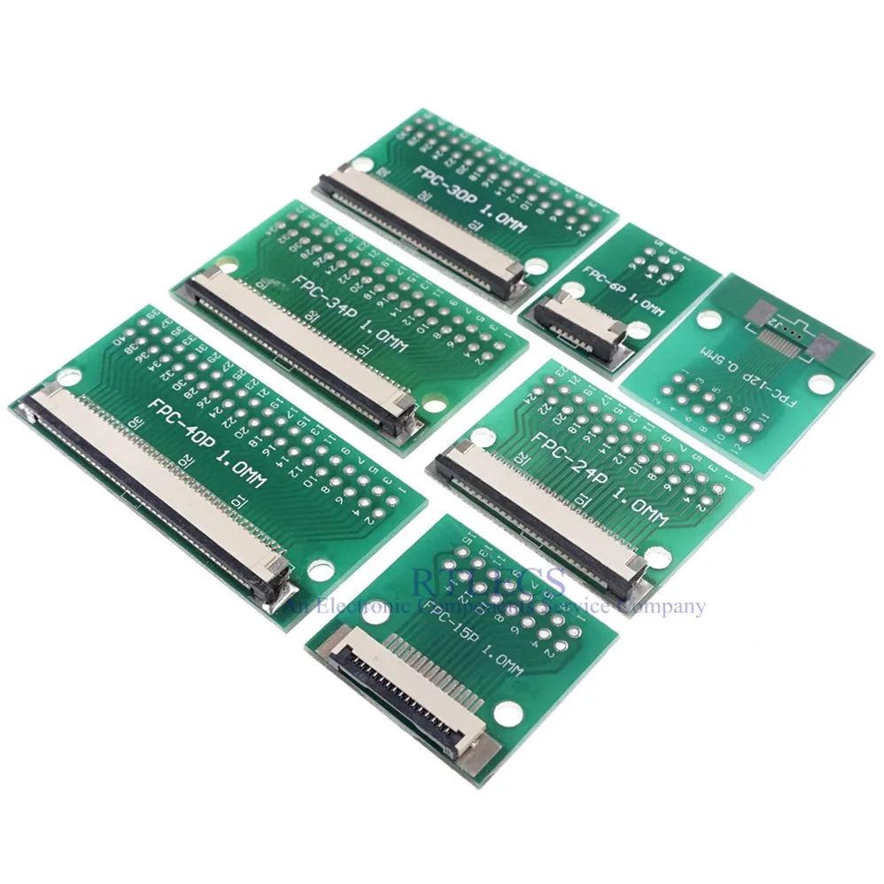 2 шт. FPC FFC 4 6 8 10 12 20 24 30 40 50 60 контактный адаптер 1 0 мм до 54 x мм|adapter converter|adapter pcbadapter pin |