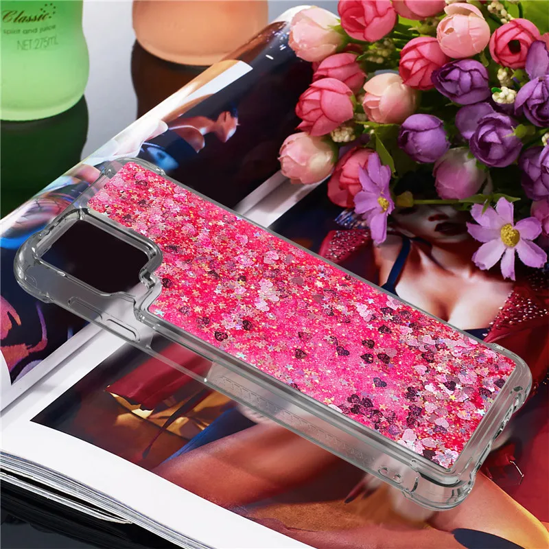 cute samsung phone case Dành Cho Samsung Galaxy Samsung Galaxy A12 SM-A125F Ốp Lưng Quicksand Lấp Lánh Chất Lỏng Dành Cho Samsung A12 12 Nacho A127F Ốp Điện Thoại Bảo Vệ bao Da kawaii samsung phone cases