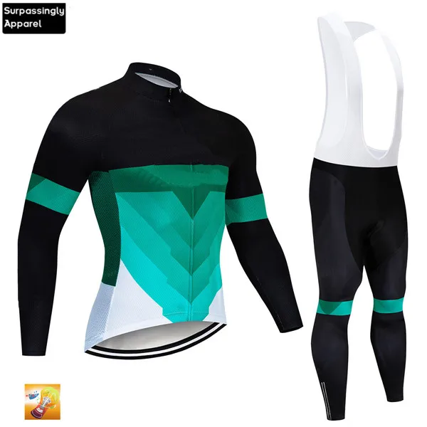 Pro Team Green Custom Ropa Hombre велосипед MTB велосипедная одежда Bicicletta Майо Ciclismo Одежда для велоспорта длинная велосипедная майка - Цвет: Picture Color