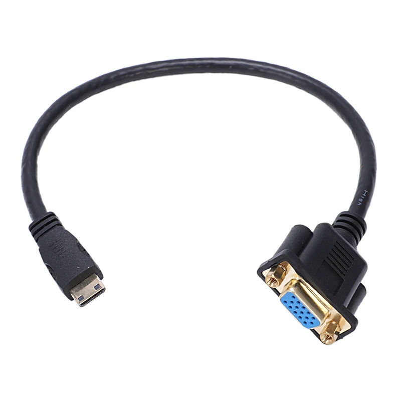 Мини hdmi для VGA M/F Соединительный кабель адаптер конвертер 0 3 м 1 фут| |