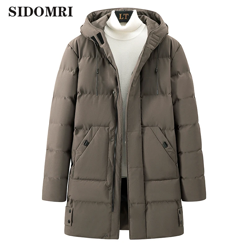 Cotton-padded men long winter coat down cotton-padded jacket plus size down and thick 2021 new winter jacket Snow ski resort