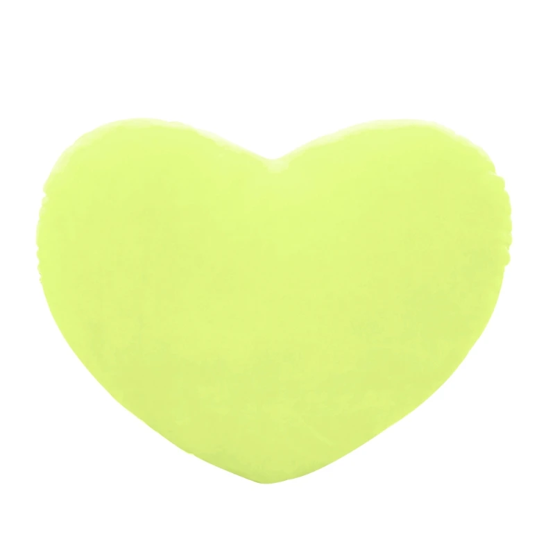 40 см в форме сердца декоративная подушка PP хлопок Мягкая креативная кукла подарок для влюбленных 72XC - Цвет: Зеленый