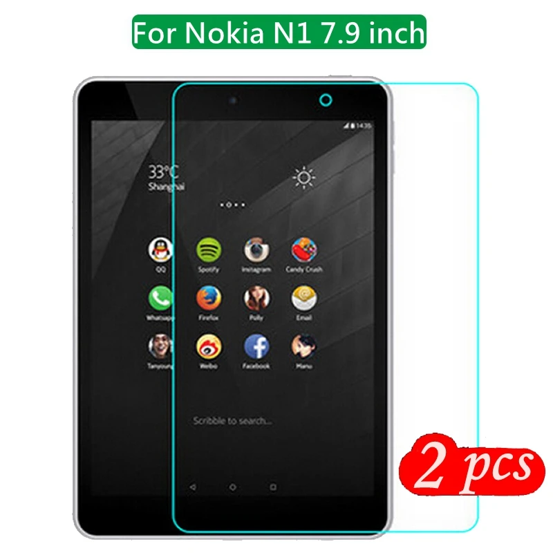 

2Pcs Tempered Glass For Nokia N1 7.9 inch Tablet Explosion-proof Screen Protector Protective Glass Film For Nokia N1 7.9