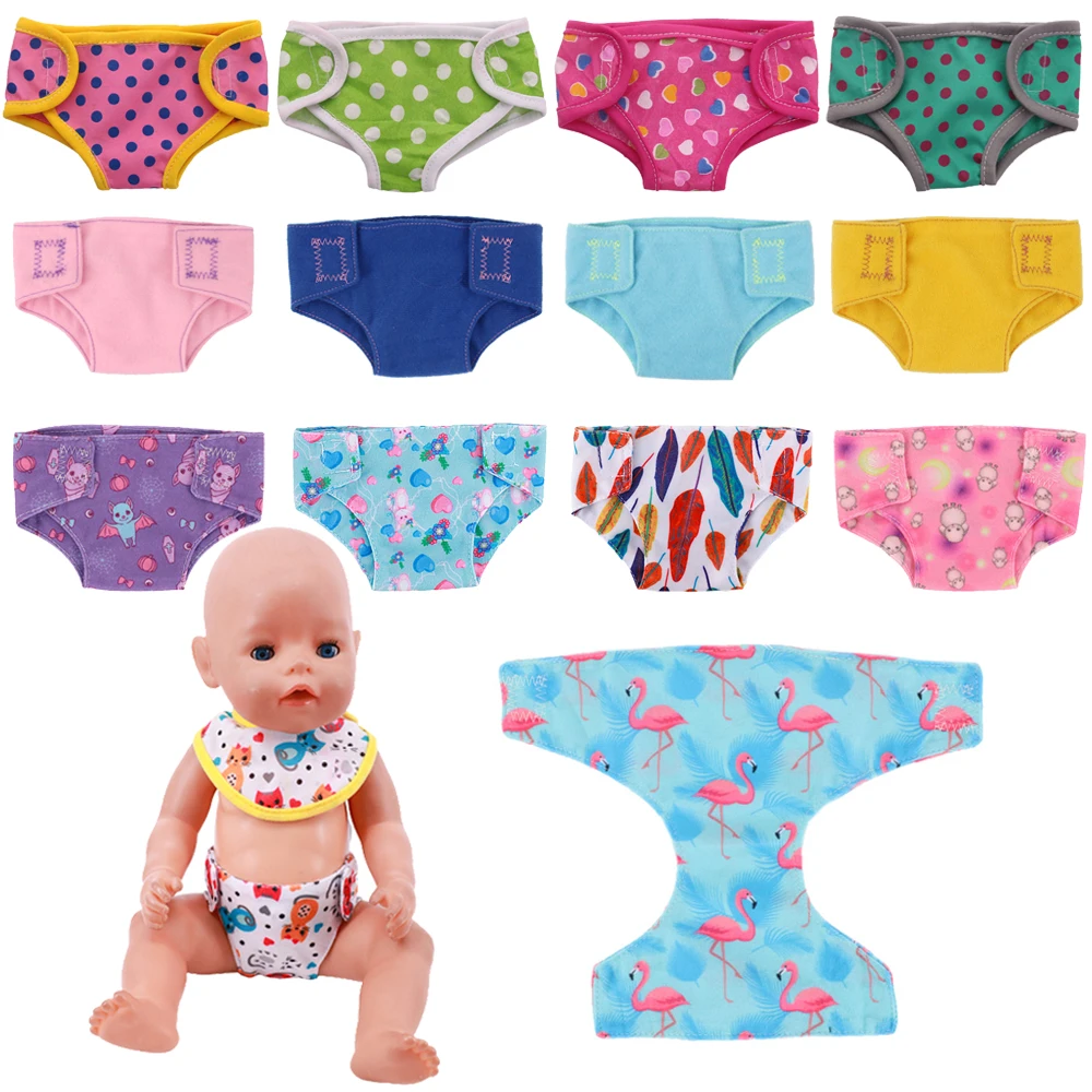 Reborn Doll Underwear Diapers Panties Accessories Fits 43Cm Newborn Baby,18 Inch  American Girl,Girl`s Halloween&Christmas Gifts panties halloween pumpkin face lace splicing panties in white size l s xl