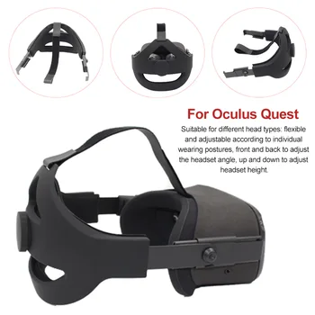 

With Head Strap Balance Weight Practical Upgrade VR Headrest Helmet Accessories Multifunctional Soft Adjustable For Oculus Quest