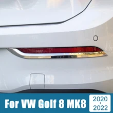 

For Volkawagen VW Golf 8 MK8 2020 2021 2022 Stainless Car Rear Fog Light Cover Trim Tail Foglight Lamp Frame Sticker Accessories