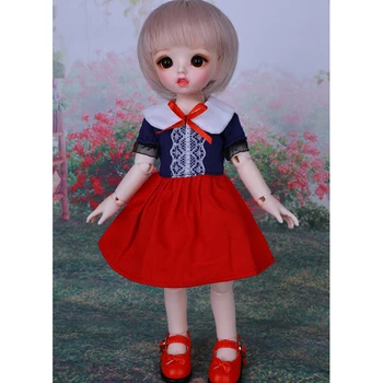 

MODIKERBJD 1/6 BJD/SD Female Dolls Ball Joints Doll Set with Makeup and Full Costume - Fair Skin Color
