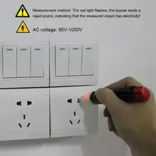 Podwójny przycisk listwa sieciowa Tester napięcia elektryczny długopis testowy bezdotykowy indukcyjny długopis testowy czujnik detektora cil