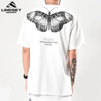 

Mens T Shirts Butterfly Print Fashion 2020 Trending Cotton Hand Painted Men T Shirts Short Sleeve Men 2020 Summer T Shirt Tops