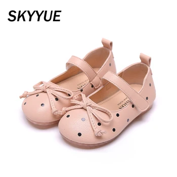 

New Spring Toddler Princess Shoes Baby Girls Bow Shoes Children Brand Flats Sweet Pink Shoes Soft Shoes Dance Fashion Mary Jane