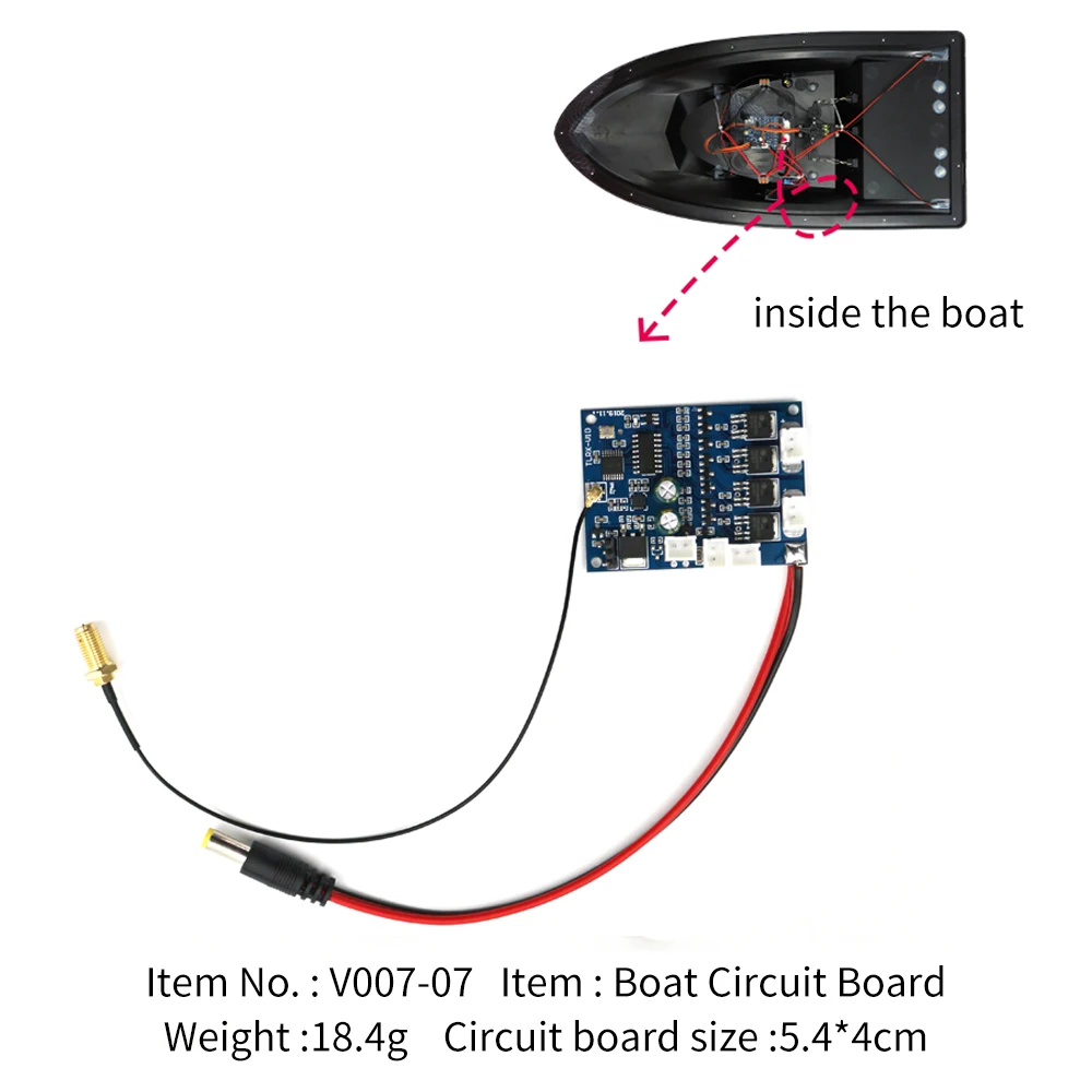 Flytec оригинальные детали V007 07 рыболовная приманка для лодки монтажная плата