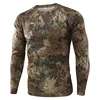 Camiseta de camuflaje militar táctico para hombre, camiseta transpirable de secado rápido, prendas de vestir de manga larga para combate del Ejército de los EE. UU. ► Foto 1/6