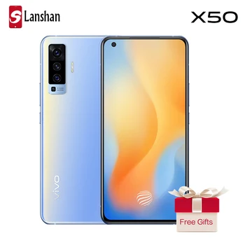 شراءأحدث فيفو X50 5G AMOLED شاشة 8GB 128GB الهاتف الذكي 48MP رباعية كاميرا خلفية 4200mAh 33 واط داش شحن NFC 20x التكبير الهاتف المحمول