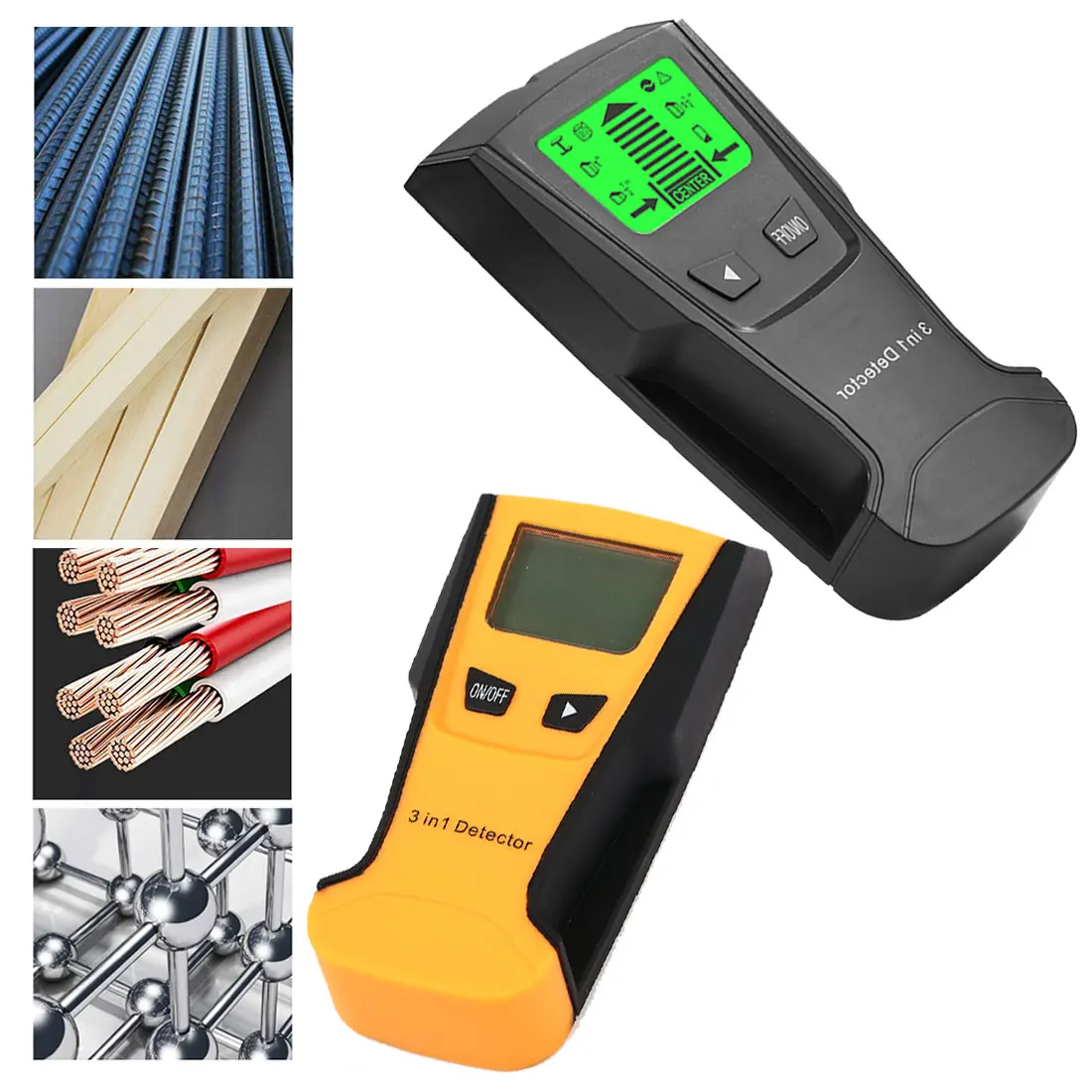 Generic Vastar 3 In 1 Metal Detector Find Metal Wood Studs Ac Voltage