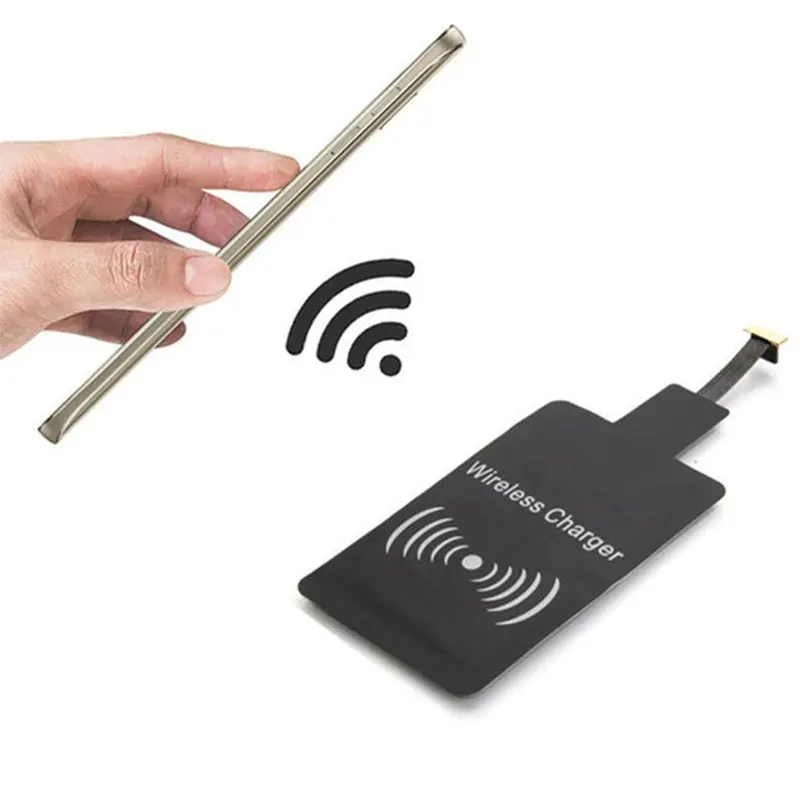 Qi беспроводной зарядный приемник для iPhone 7 6s Plus 5S Micro usb type C универсальное Быстрое беспроводное зарядное устройство для samsung huawei Xiaomi