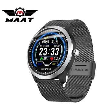 

MAAT 2019 New N58 ECG Smart Watch Men's IP67 Waterproof Sports Bracelet Holter ecg Heart Rate Monitor Blood Pressure Smartwatch