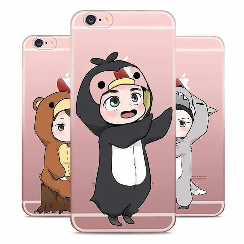 

Exo kpop Lucky one Style Clear Soft TPU Phone Cases for Apple iPhone X 8 7 6 6s Plus 5 5S SE 5C X XR XS MAX CASE COVER