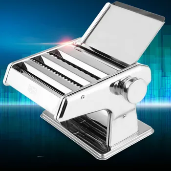 

Manual Noodle Machine Small Household Pasta Machine Two Knives Noodle Maker Multi-Kinetic Stainless Steel Kitchen Tools N h3