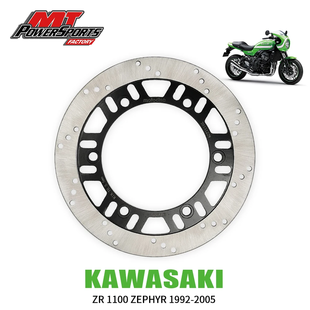 Фото Задний тормозной диск для Kawasaki ZR1100 (ZEPHYR) 1992-2005 GPX400 GPX600, тормозной диск для мотоцикла, улицы, велосипеда MDS03026 №1