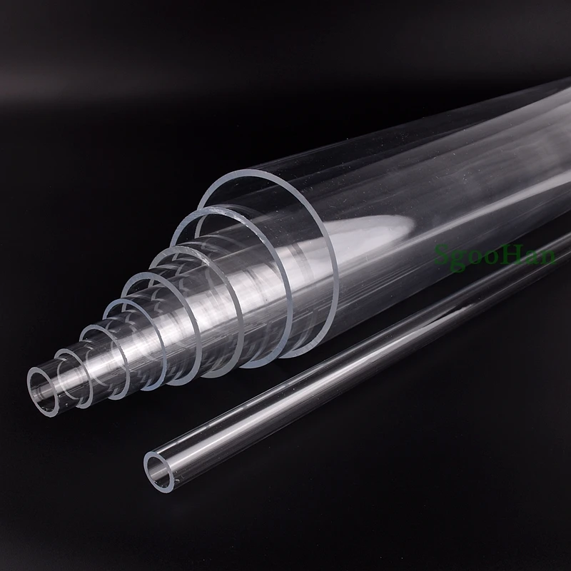 1pc Length 50cm O.D 16~110mm Clear Plexiglass Acrylic Aquarium Fish Tank Tube Home DIY Filter Accessories Water Tank PMMA Pipe