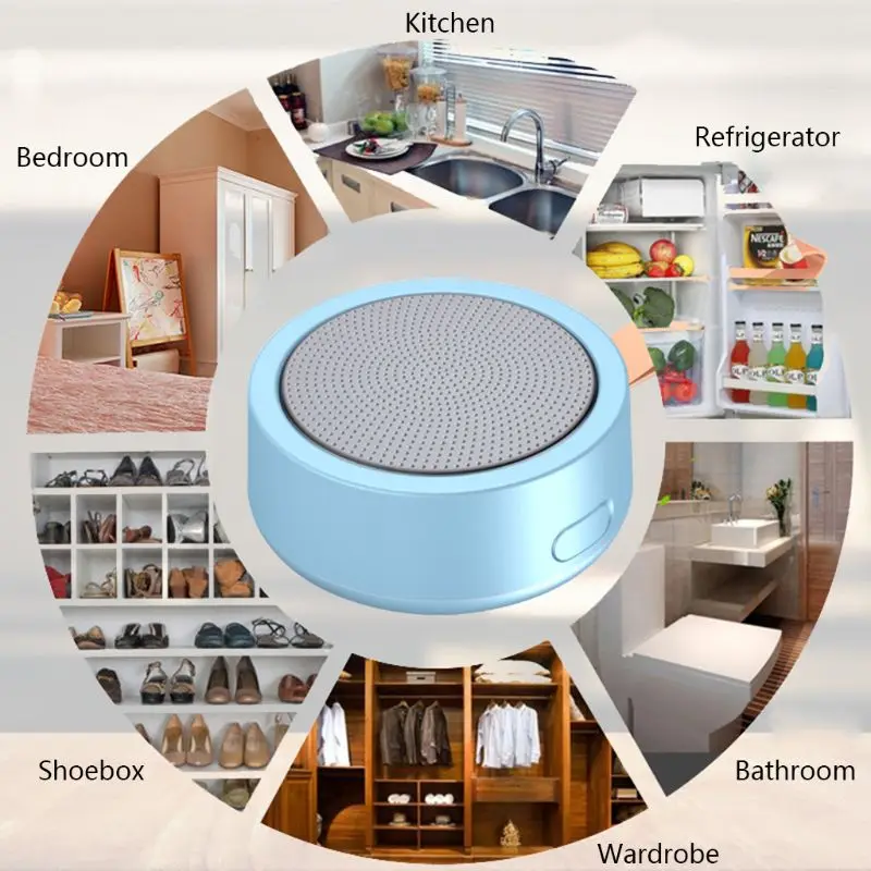 Portable Air Purifier Refrigerator Deodorizer Odor Remover Smell Eliminator Ozone Air Cleaner for Home Office Car 19QE