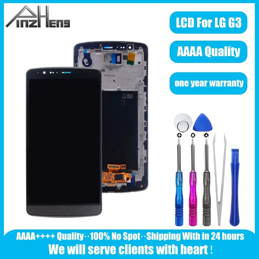 PINZHENG AAAA качественный ЖК-экран для LG G3 D850 D851 D855 ЖК-дисплей сенсорный экран