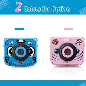 

AT-G20 Kids Digital Video Camera Action Sports Camera 1080P 12MP Waterproof 30M Built-In Lithium Battery Christmas Gift New Year