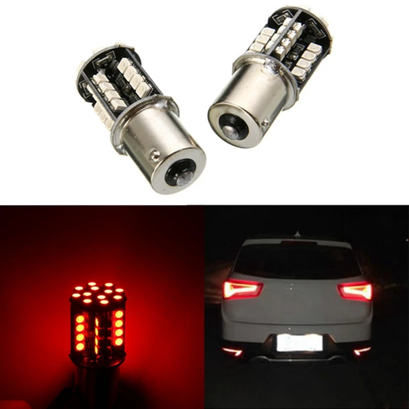 

Lcyonger 2cs 1156 BA15S P21W 1210 SMD 44 LED Canbus Bulbs Reversing Brake Turn Signal Lights Car Auto LED Accessories Light