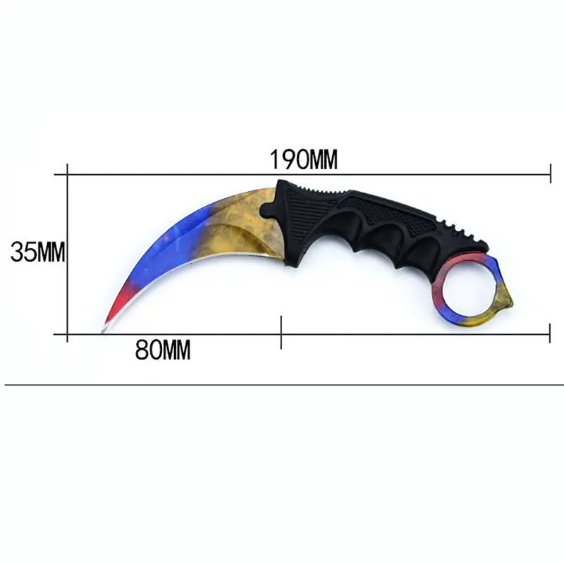 CS Karambit GO нож с фиксированным лезвием никогда не выцветает Counter Strike файтинг коготь