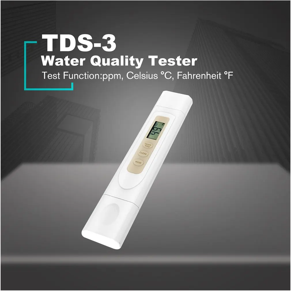 TDS-3 портативный инструмент для тестирования качества воды тест температуры воды и температуры окружающей среды тест качества воды ручка