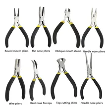 OUTAD New Jewellery Making Beading Mini Pliers Tools Kit Set Round Flat Long Nose Dropshipping