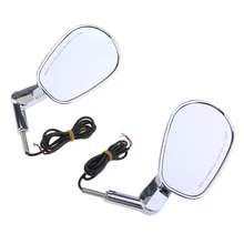 Мотоциклетные зеркала заднего вида светодиодный светильник поворотников для VRSCF 2009