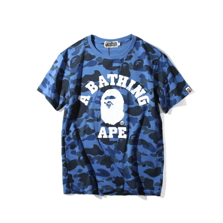 

Spring And Summer Japanese-style Popular Brand Camouflage Printed MEN'S Short-sleeved T-shirt-Men'S Wear Large Size Crew Neck