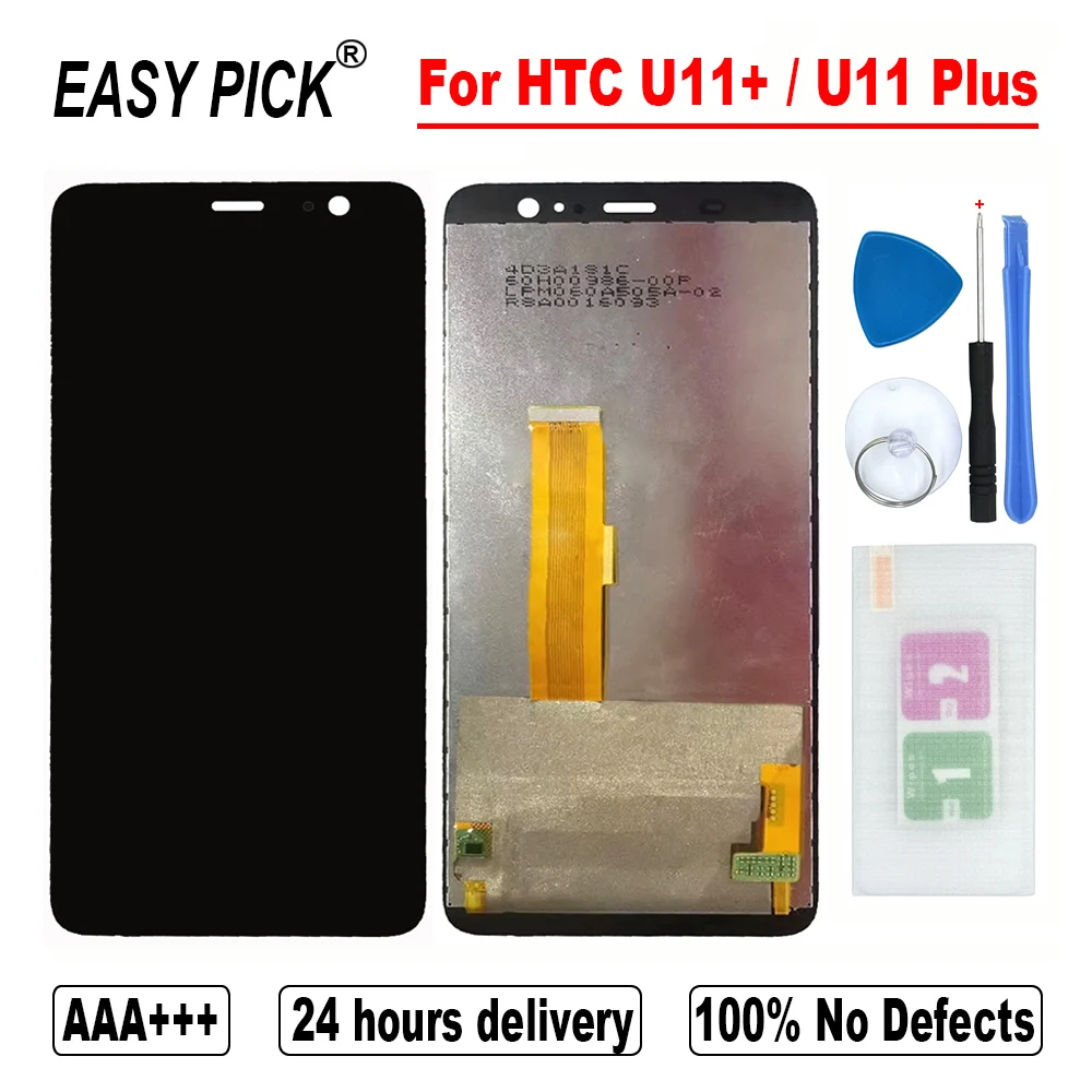 

6 inch For HTC U11+ / U11 Plus LCD Display Touch Screen Digitizer Assembly Free Tools For HTC U 11+ / U 11 Plus LCD Screen