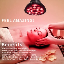 18/54W Red Light Therapy Lamp Bulb LED Infrared Light Physiotherapy Light Skin Care Pain Relief Body Massager Health Care D30