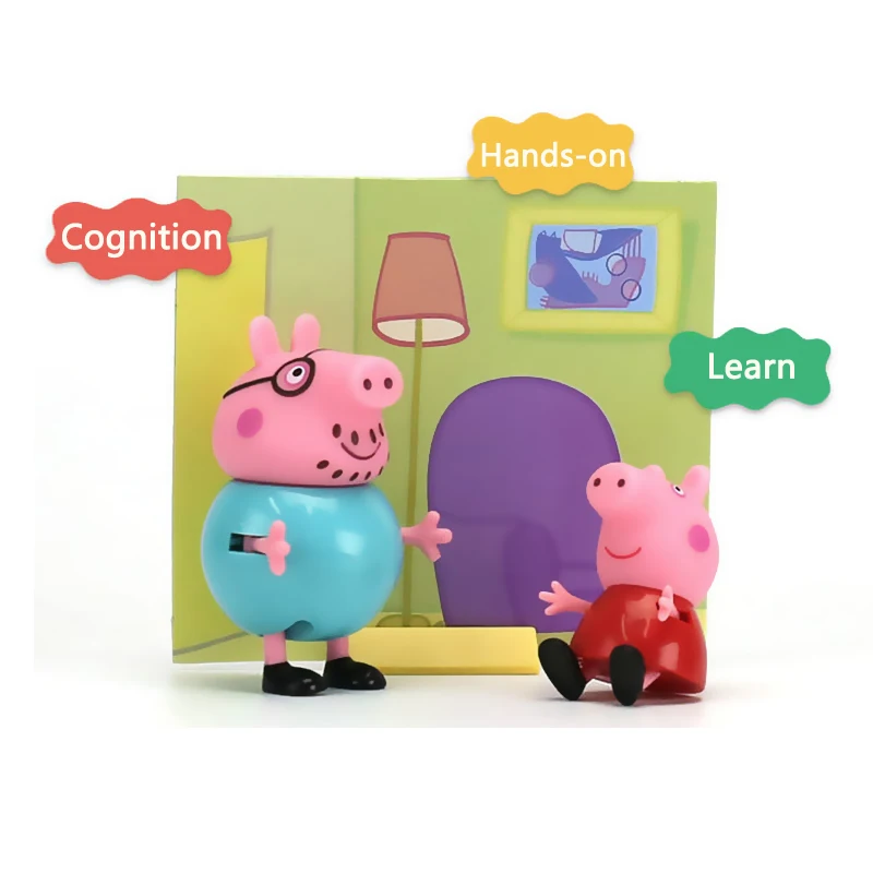 Свинка Пеппа Семья Джордж папа мама фигурка оригинальная Pelucia известный Peppa аниме игрушки детский подарок на день рождения игрушка