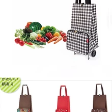 Bolsa de la compra plegable con ruedas, carrito de la compra con ruedas para frutas, verduras, B-LIFE