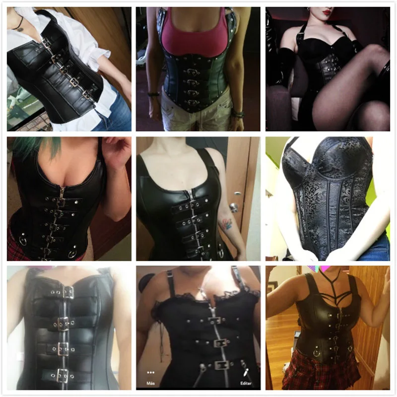 Tanie Miss Moly Steampunk gorset gotycki gorset usztywniony gorset typu overbust sukienka Underbust burlesque Top Plus rozmiar 6Xl brzuch odchudzanie ubrania
