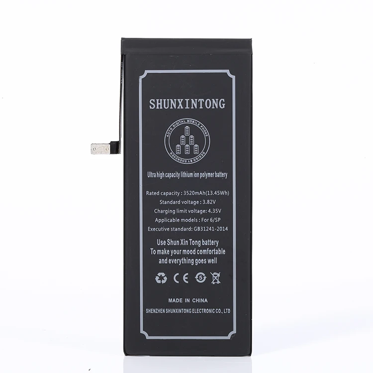 

10pcs/lot Ultra High Capacity Li-ion Polymer Mobile Phone Battery for Apple iPhone 6s Plus 6/SP Replacement Batteries+ Tools Kit