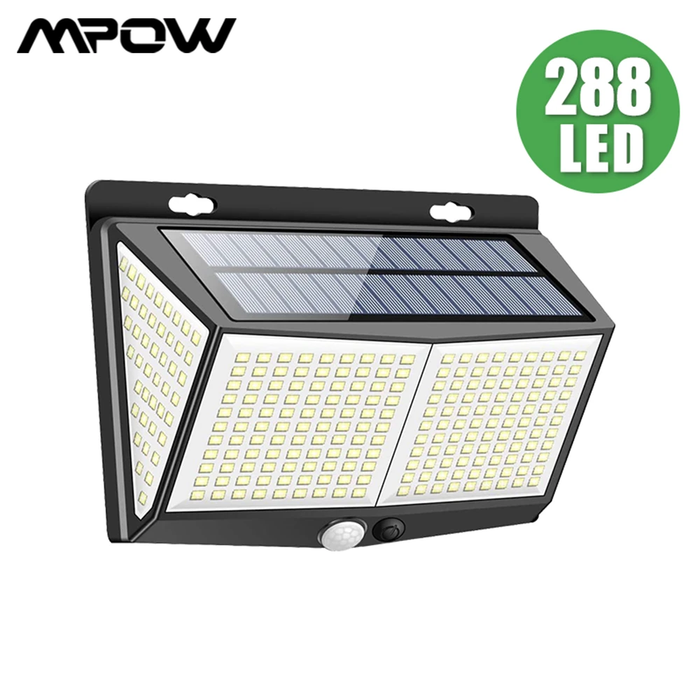 Bright 288 Leds Outdoor Solar Light Ip65 Waterproof Pir Motion Sensor Light 270 Wide Angle 1 2 3 4pcs 3 Light Mode Solar Lights Solar Lamps Aliexpress