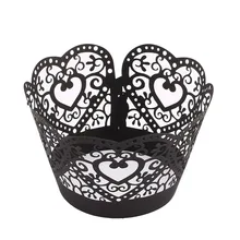 Хит, 50 шт., лазерная резка, обертки для кексов, музыкальные ноты, чехол для кексов, бумажный подстаканник для торта, украшения для свадьбы, дня рождения, вечеринки