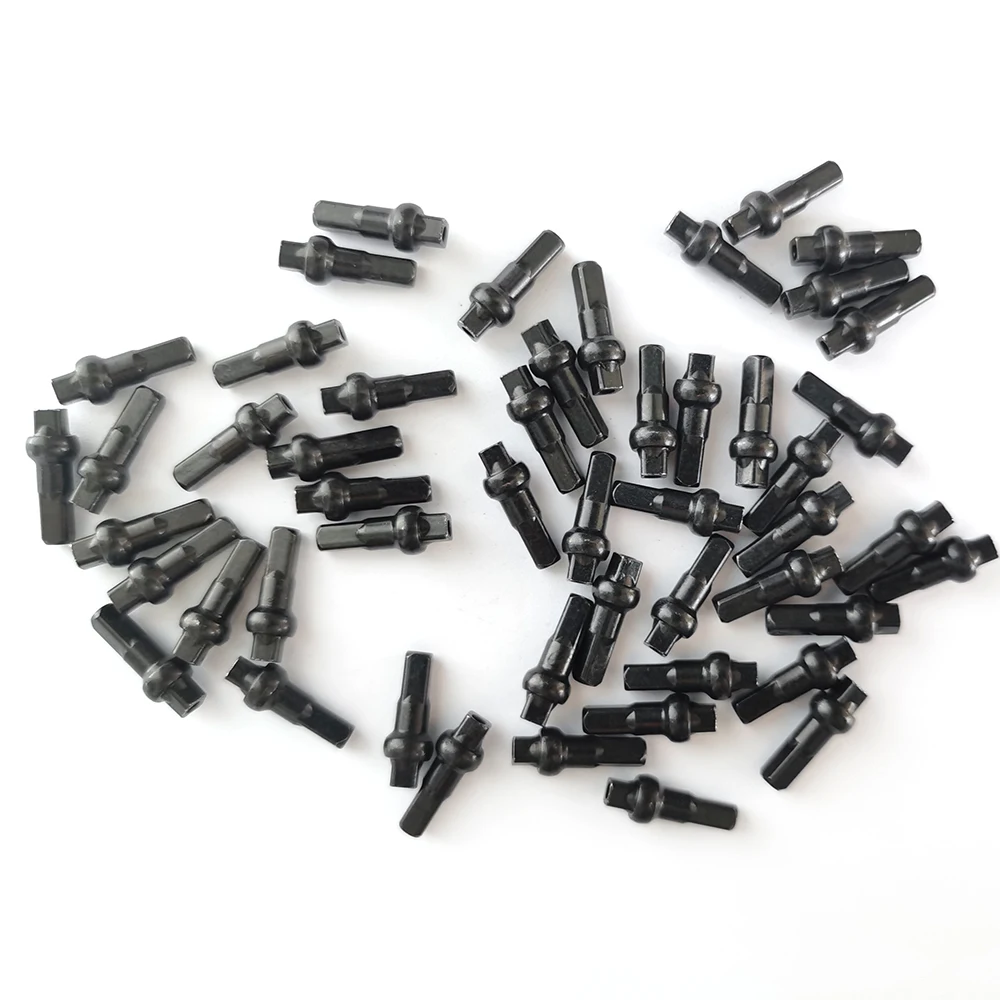 Bike Nipples 14.4mm 16mm 18mm 14G 2.0 Spoke 3.2mm Double Square Head Aluminum