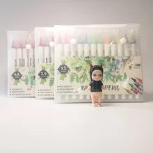 Brush Pens For Painting School Supplies Brush Art Marker Pens FineLiner Watercolor Pen Manga Color Pens For Kids Gifts 12-48Pcs
