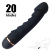 20 Modes Vibrator Soft Silicone Dildo Realistic Penis Strong Motor G-spot Clitoral Stimulator Female Masturbator Adult Sex Toys 1