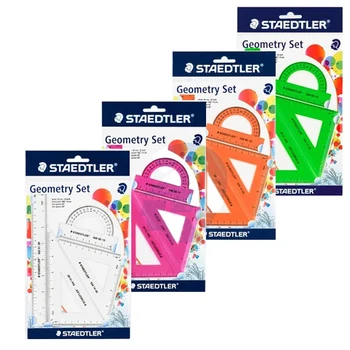 

4Pcs/Set Student Geometry Drawing Set Ruler/Potractor/Set Square Drawing Stationery Office School Supplies