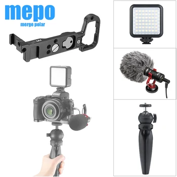 

Z50 DSLR Camera Metal Quick Release L Plate L Shaped Bracket for Nikon Z50 Camera Extend Dual Clod Shoe 1/4'' Screw Tripod Mount