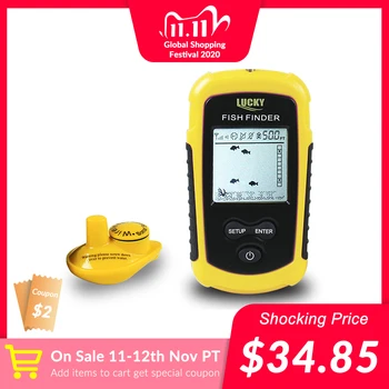 SPECIAL OFFER ❤️ FFW1108-1 Portable Wireless Fish Finder Echo-Sounder Fishing Depth Sounder ,ice fishing finder Wireless Fishing Tackle Finder - discount item 56% OFF Sports & Entertainment